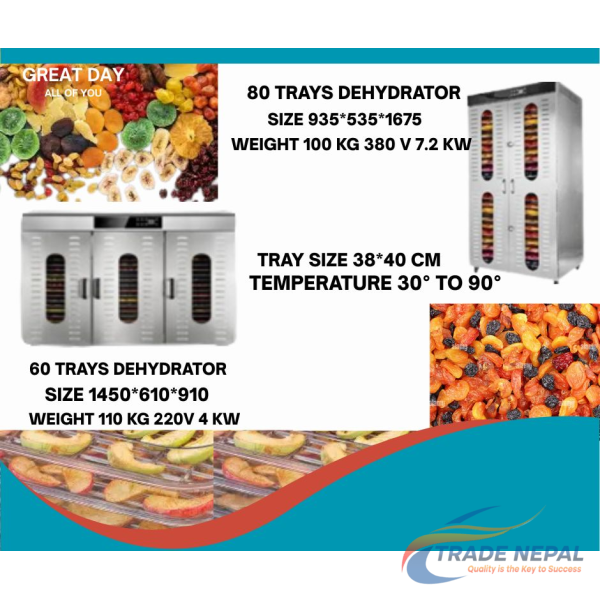 Dehydrator Machine 80 Tray (Electric Dryer)