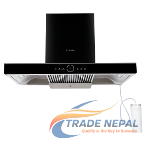 FABER THUNDERBOLT CHIMNEY FL SW SC BK 90CM HOOD 