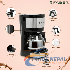 Faber 0.6L Drip Coffee Machine FCM 0.6L 800W – Compact & Efficient Coffee Maker