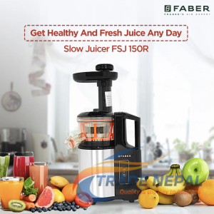 Faber Slow Juicer FSJ150 R – Best Black Juicer for Nutrient-Rich Juice 