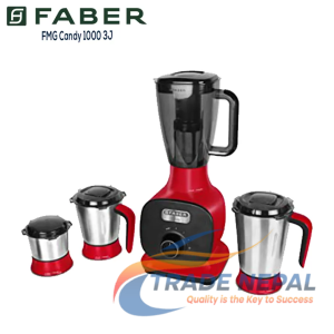 Faber Mixer FMG Candy Mixer Grinder – Powerful 3 Jar Mixer Grinder 