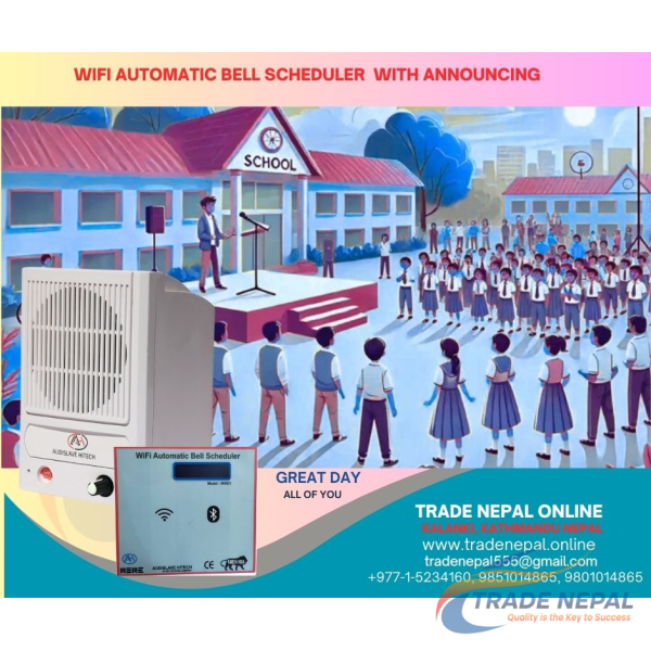 WiFi Automatic School Bell Scheduler with Announcing | Audislave HiTech Nepal