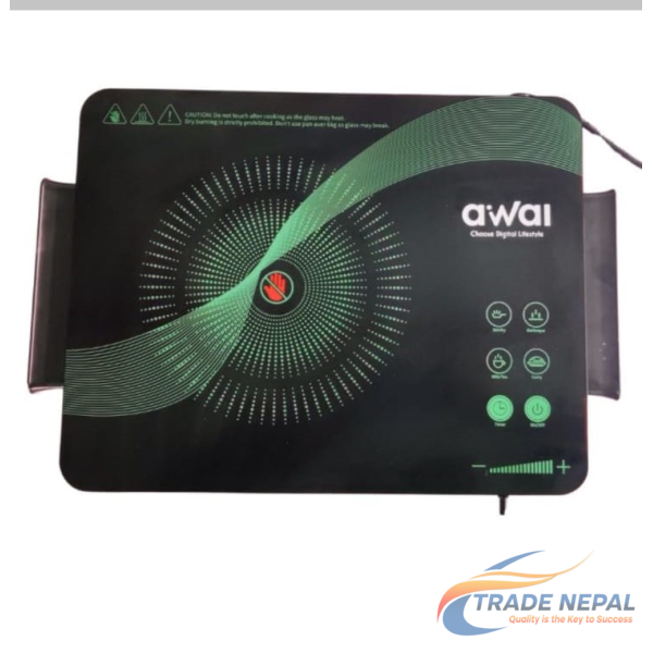 AWAI Infrared Cooker 2200W Digital Touch Screen | Multi Cooking Infrared Stove Nepal