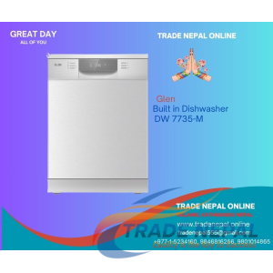 Glen DW 7735-M Built-in Dishwasher 14 Place Settings – Smart & Efficient Dish Washer