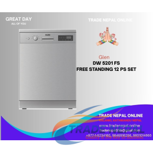 Glen DW 5201 FS Free Standing Dishwasher – 12 Place Setting, Energy Efficient