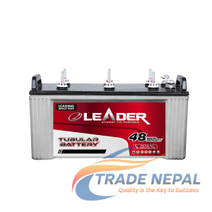 LEADER Short Tubular Battery 75Ah/12V – inverter Battery