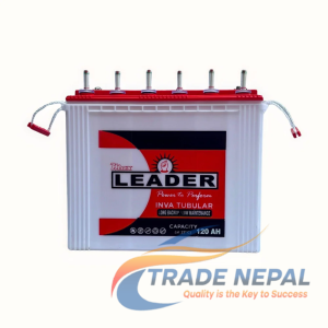 LEADER Tall Tubular Battery 120Ah/12V – inverter and solar Battery
