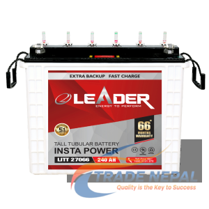 LEADER Tall Tubular Battery 240Ah/12V 