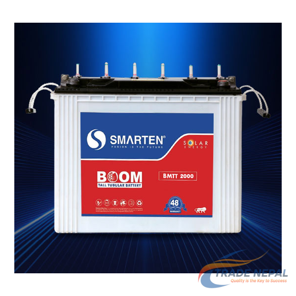 Smarten Tubular Battery BOOM 200Ah/12V C20 (BMTT2000) – Solar & Inverter Battery Nepal 