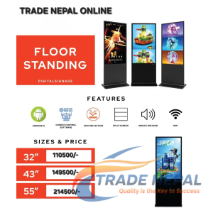 Floor Standing Digital Signage Display (Indoor Advertising kiosk)