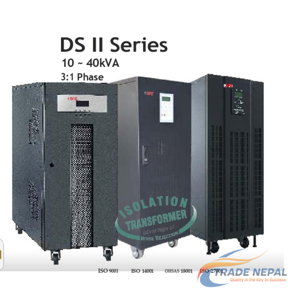 25KVA Online UPS 192VDC (DSII3125L16) External Battery Nepal