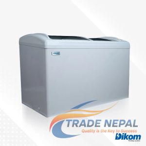 Dikom Showcase Curved Glass Deep Freezer- 378L TBG-DKMSF