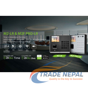 M2F-LR Pro Face Attendance Machine with WiFi & Battery Backup | Trade Nepal