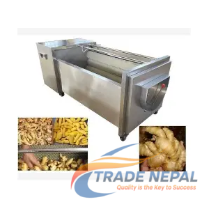 Ginger & Turmeric Peeler Machine – Commercial Root Vegetable Peeling Machine