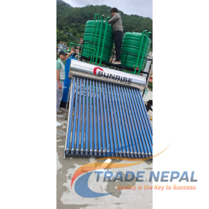 SUNRISE 24 Tube Heat Tube System Solar Water Heater for Snow Area 