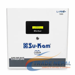 Sukam Li Pro+ 1250/12V & 1.28kWh Lithium Inverter Battery Combo – 1050VA