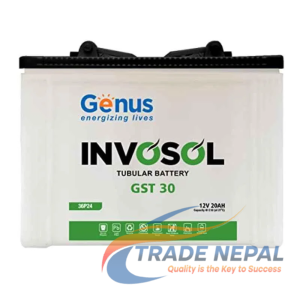 Genus 20Ah Solar Tubular Battery 12V | Trade Nepal