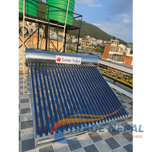 Lotus Glass Lined Solar Water Heater 20T 250Ltr. S.S. Made in India-Trade Nepal 