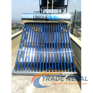 Unique Sun Solar Water Heater 24T 300 ltr. | 7 Years Warranty